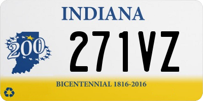 IN license plate 271VZ