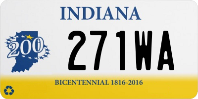 IN license plate 271WA