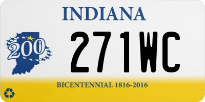 IN license plate 271WC