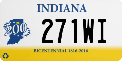 IN license plate 271WI