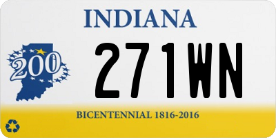 IN license plate 271WN