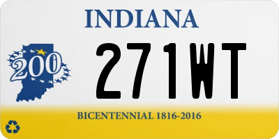 IN license plate 271WT