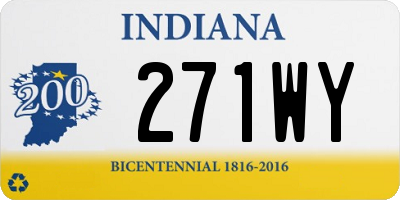 IN license plate 271WY