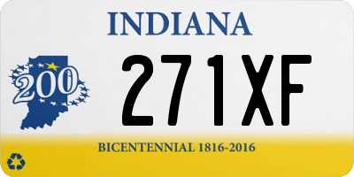 IN license plate 271XF