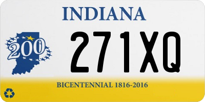 IN license plate 271XQ