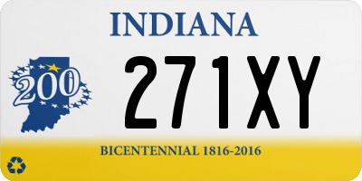 IN license plate 271XY