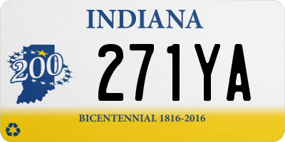 IN license plate 271YA