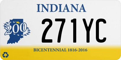 IN license plate 271YC