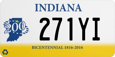 IN license plate 271YI