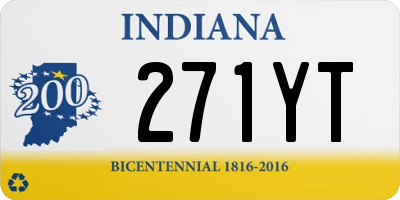 IN license plate 271YT