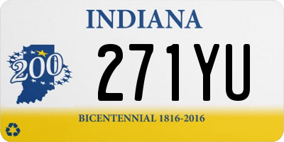 IN license plate 271YU