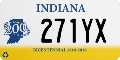 IN license plate 271YX