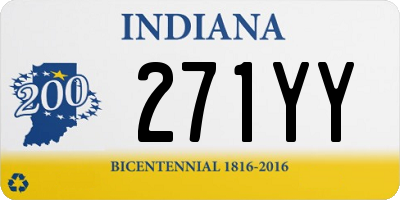 IN license plate 271YY