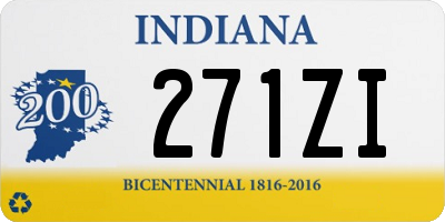 IN license plate 271ZI