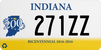 IN license plate 271ZZ