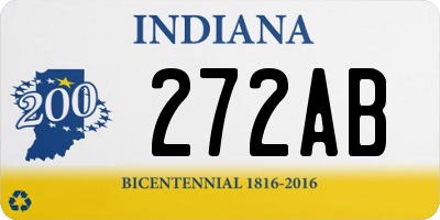 IN license plate 272AB