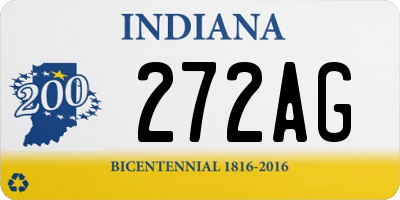 IN license plate 272AG