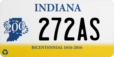 IN license plate 272AS