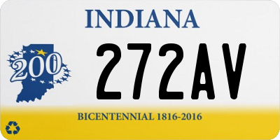 IN license plate 272AV