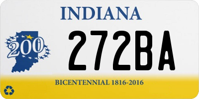 IN license plate 272BA