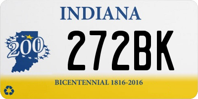 IN license plate 272BK