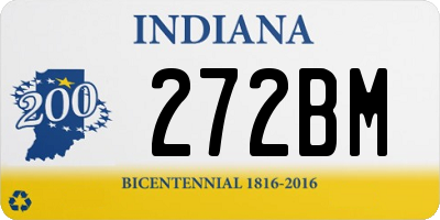 IN license plate 272BM