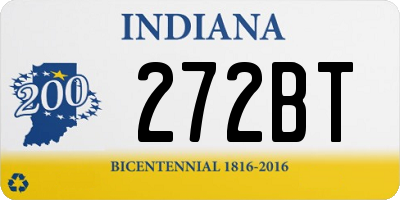 IN license plate 272BT