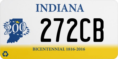 IN license plate 272CB