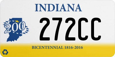 IN license plate 272CC