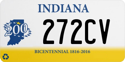 IN license plate 272CV