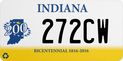 IN license plate 272CW