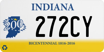 IN license plate 272CY