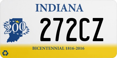 IN license plate 272CZ