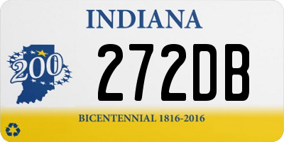 IN license plate 272DB