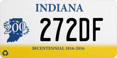 IN license plate 272DF