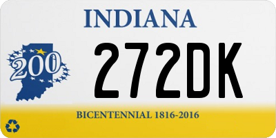 IN license plate 272DK