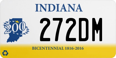 IN license plate 272DM