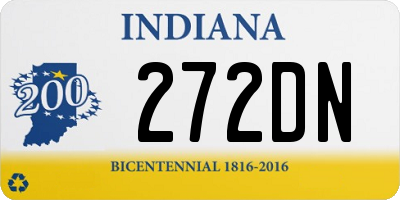 IN license plate 272DN