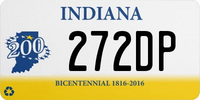 IN license plate 272DP