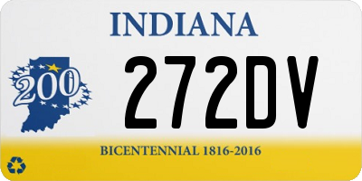 IN license plate 272DV