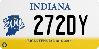 IN license plate 272DY