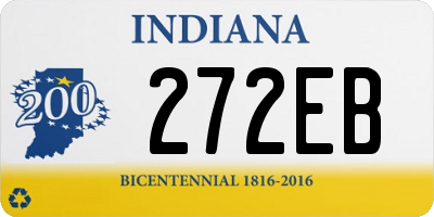 IN license plate 272EB