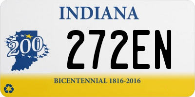 IN license plate 272EN