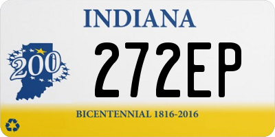 IN license plate 272EP