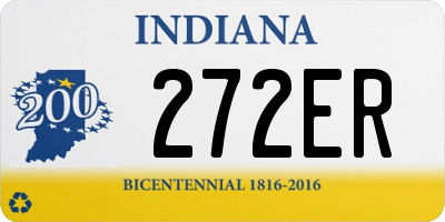 IN license plate 272ER