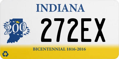 IN license plate 272EX