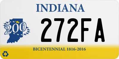 IN license plate 272FA