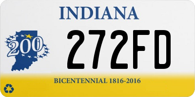 IN license plate 272FD