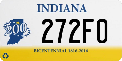 IN license plate 272FO