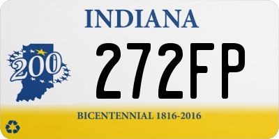 IN license plate 272FP